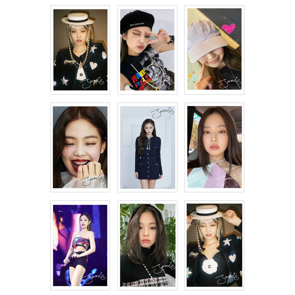 [Ép Lụa] Lomo Card Ảnh JENNIE BLACKPINK có chữ ký ( 54 ảnh)