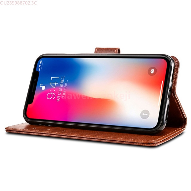 Bao Da Điện Thoại Nắp Lật Kèm Ngăn Đựng Thẻ Cho IPhone 13 11 12 Pro XS Max XR X 8 7 6 6s Plus SE 2020