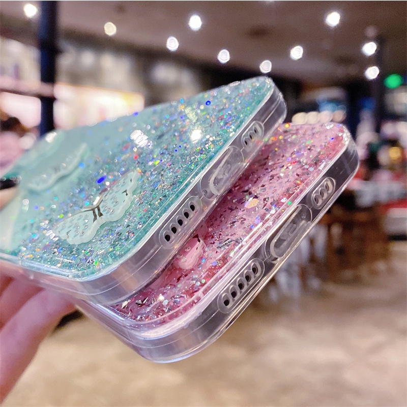 Ốp Lưng Kim Tuyến Đính Hình Bướm Nhiều Mẫu Mã Cho Điện Thoại Samsung Galaxy A53 A33 A73 S22+ S21+ 5G