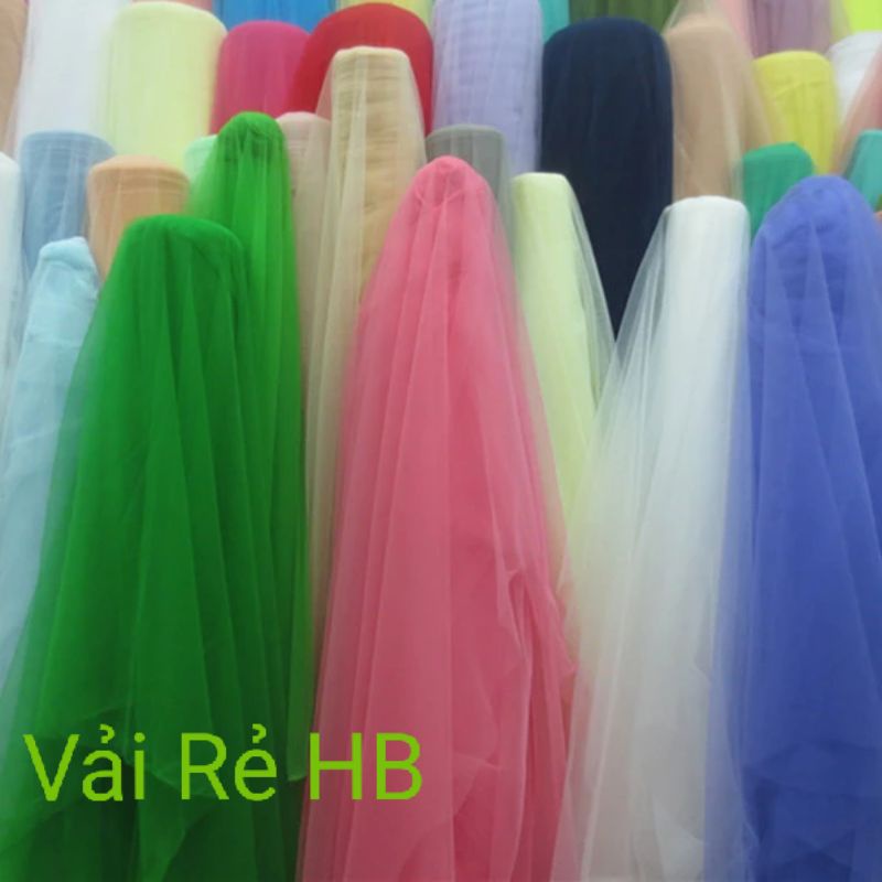 Vải lưới tutu voan mềm tulle, giá sỉ, background sinh nhật, chụp ảnh nail