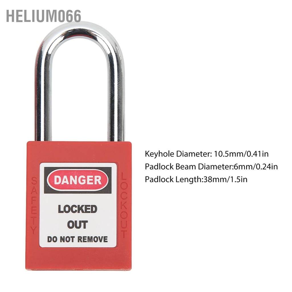 Lockout Tagout Kit với Khóa an toàn Hasp Padlock Loto Tag Key Tamper Proof cho thiết bị công nghiệp Helium066