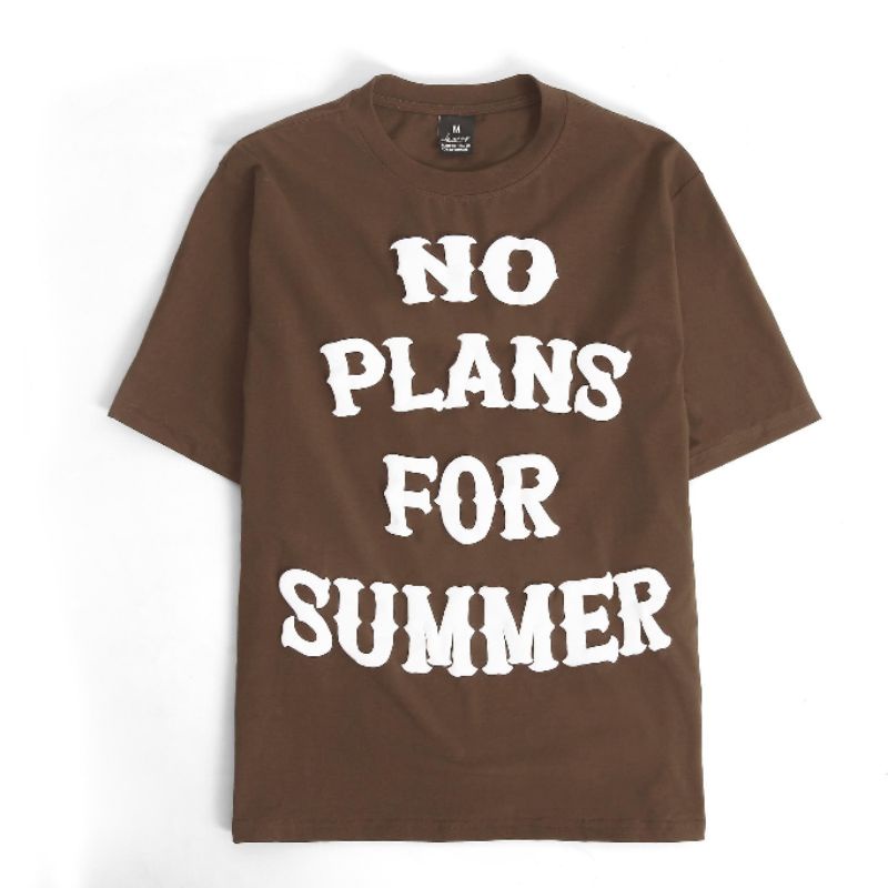 Áo thun đôi nam nữ No Summer xanh lá, nâu unisex cá tính  Trend giá rẻ, cotton 3158 mặc nhóm  Free ship