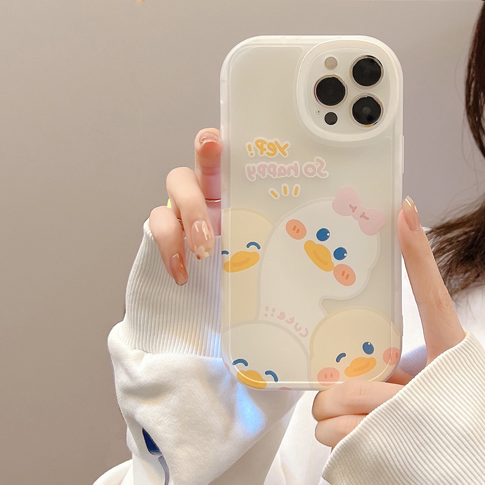 Ốp Điện Thoại TPU Mềm Chống Sốc In Hình Vịt Cho iPhone 11 12 13 Pro max mini XS max xr 7 8 se2020 plus