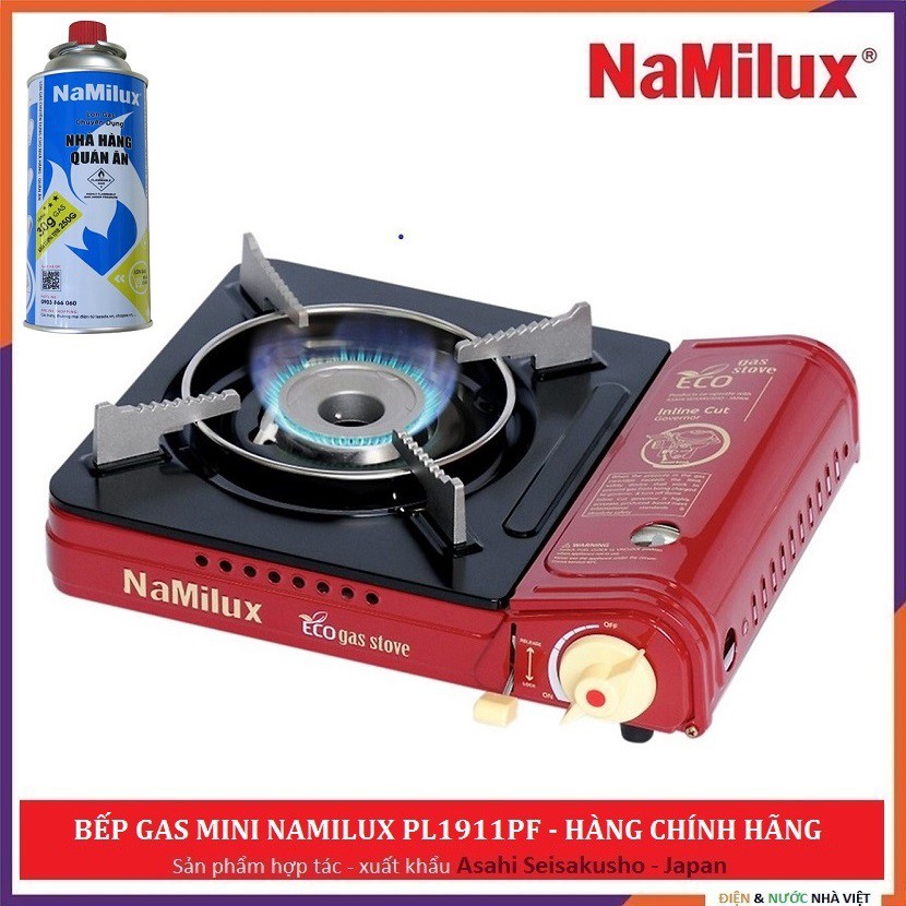 BẾP DU LỊCH NAMILUX PL1911PF MINI TẶNG KÈM BÌNH GAS ( CÔNG SUẤT MẠNH )