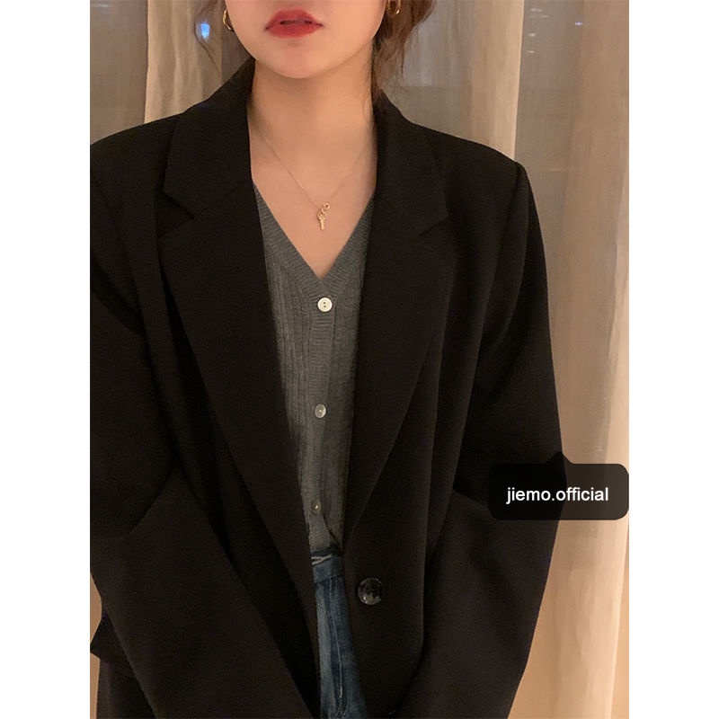 Áo khoác nữ dáng rộng thanh lịch thời trang phong cách Hàn Quốc