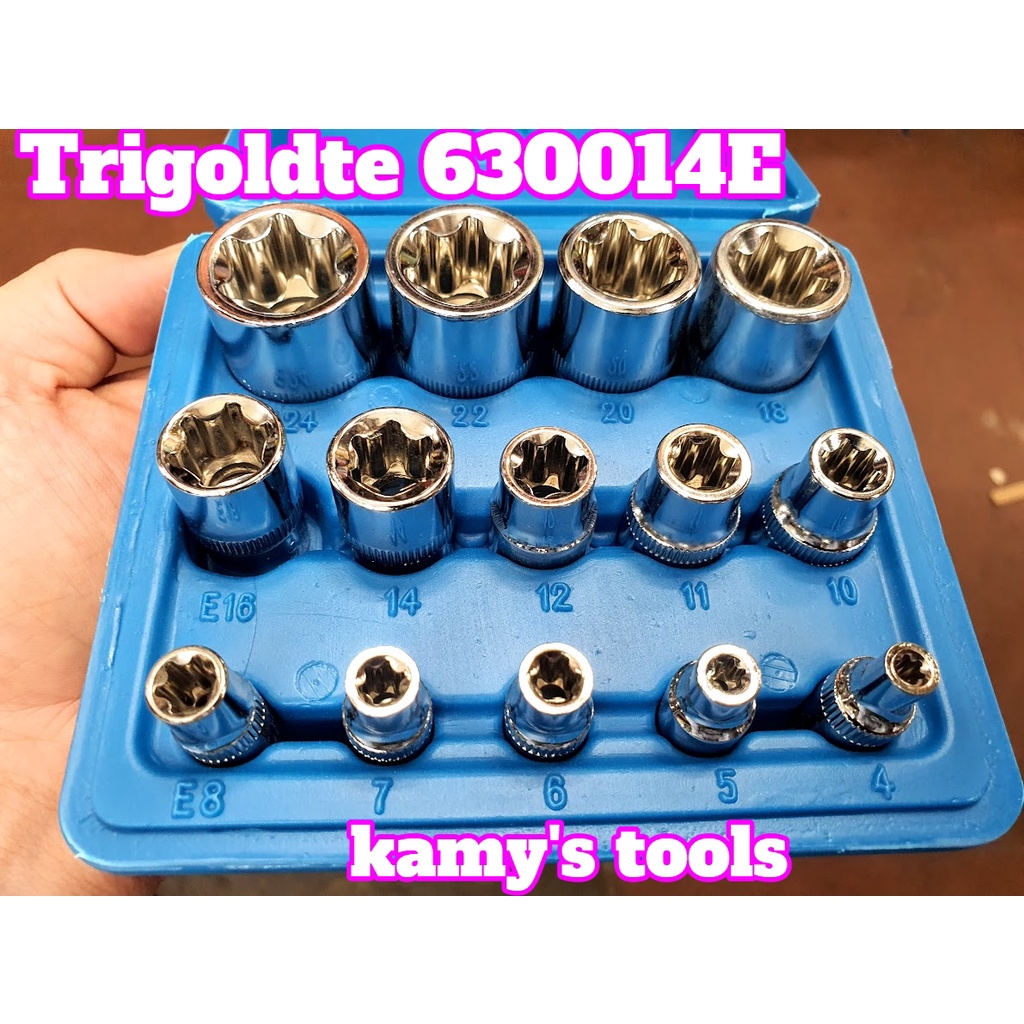Bộ 14 Đầu Tuýp Loại E Total Chính Hãng E4-E24 model THKTETS0114