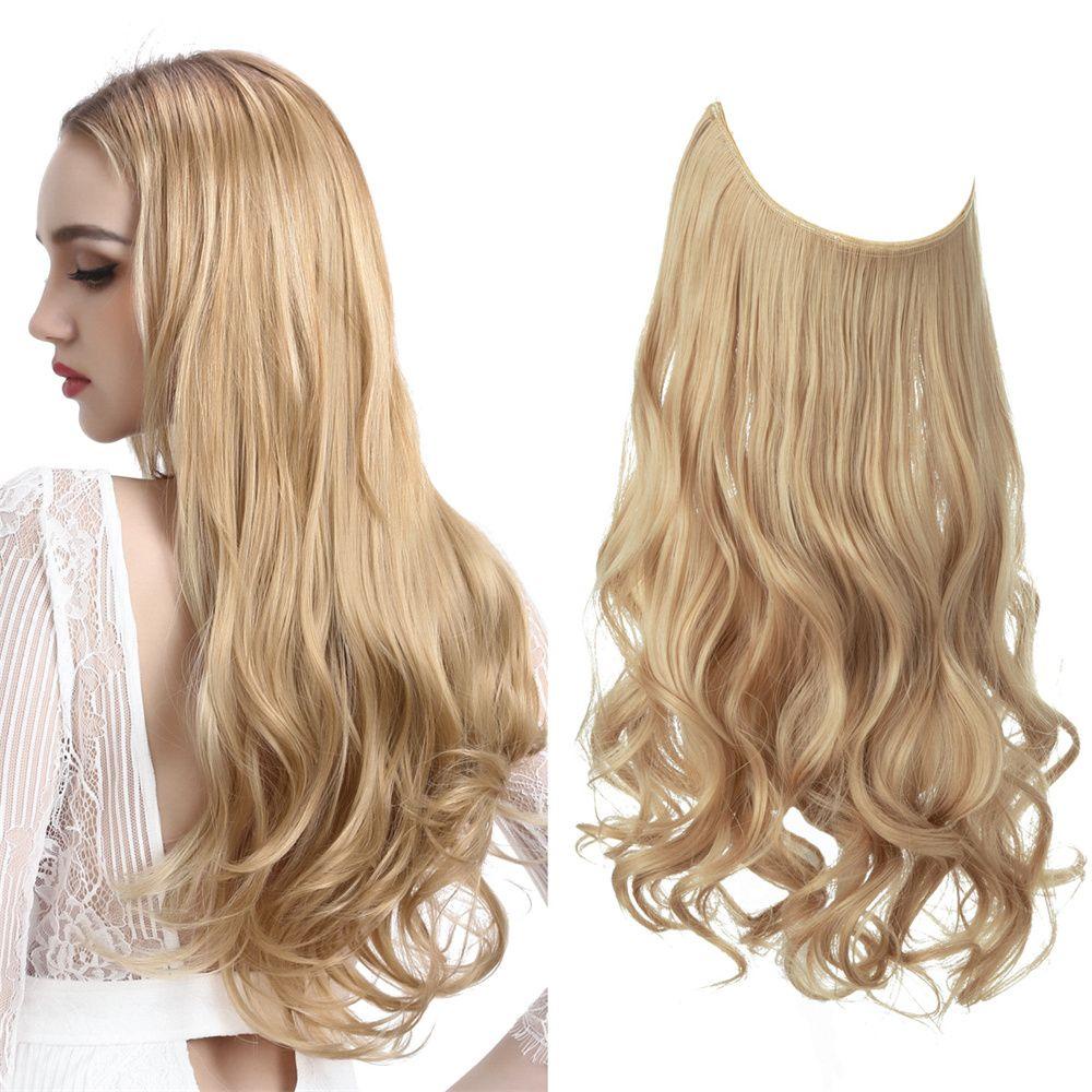 PINEVN Búi Tóc Giả Uốn Xoăn Nhuộm Màu Thời Trang