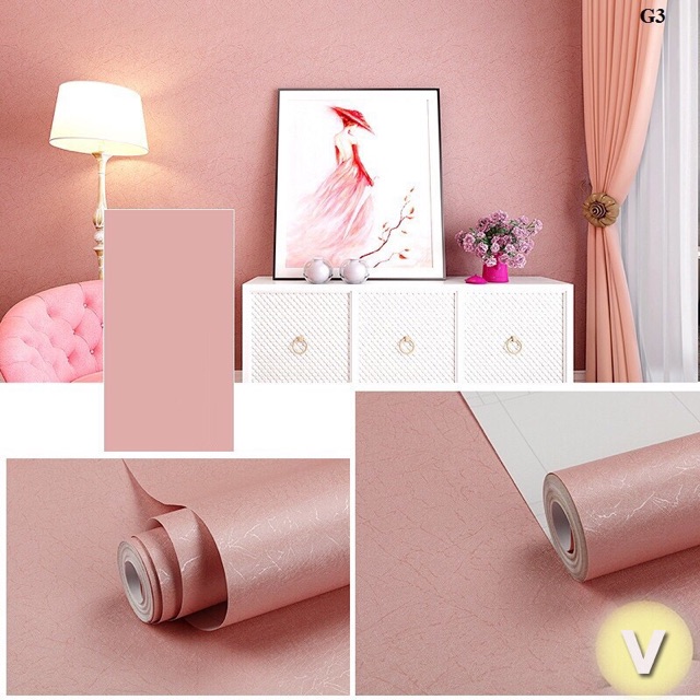 10M giấy dân tường decal keo sẵn khổ 45 cm hoa văn in nổi