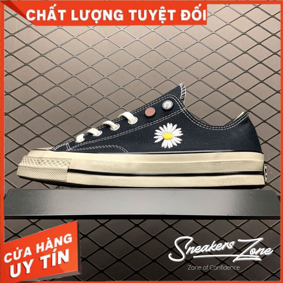 𝐑ẻ 𝐓Ế𝐓 Giày thể thao CV Chuck Taylor 1970s hoa cúc đế bẩn cổ thấp ^ ; ོ , ! ₂