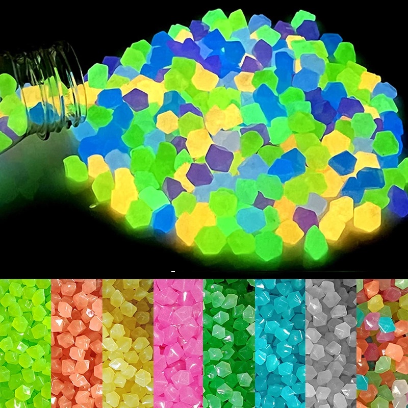 Set 200 Viên Đá Dạ Quang Trang Trí Bể Cá