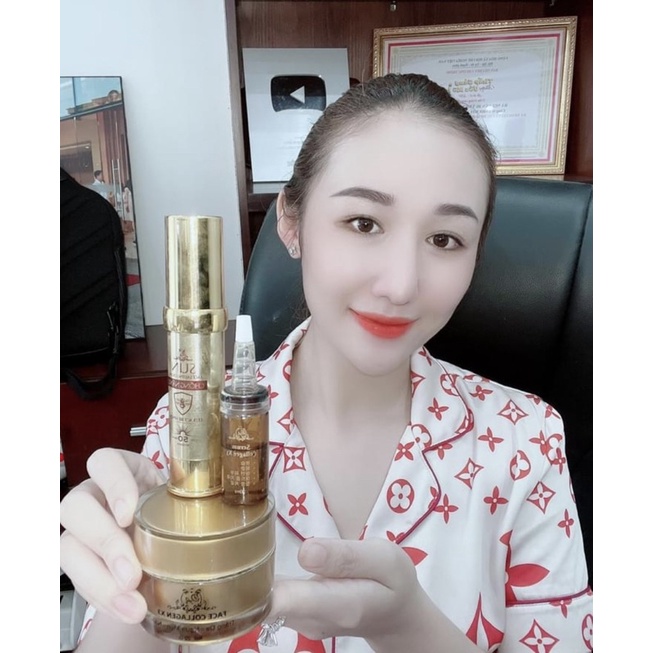 [Chính Hãng] Combo Serum Kem Face Chống Nắng Collagen X3