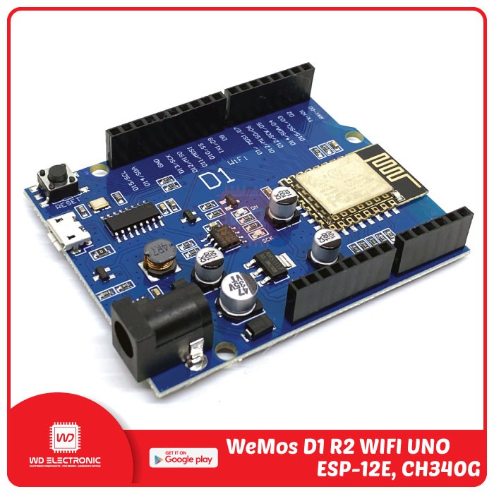 Bảng Mạch Wemos D1 R2 Esp-12e Esp8266 Wemos D1 Uno