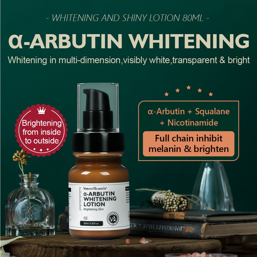 Kem Dưỡng Trắng Da Mặt VIBRANT GLAMOUR 80ml Chứa α-Arbutin Mờ Nám Melasma Làm Mịn Nếp Nhăn Dưỡng Ẩm Tái Tạo Chăm Sóc Da | BigBuy360 - bigbuy360.vn