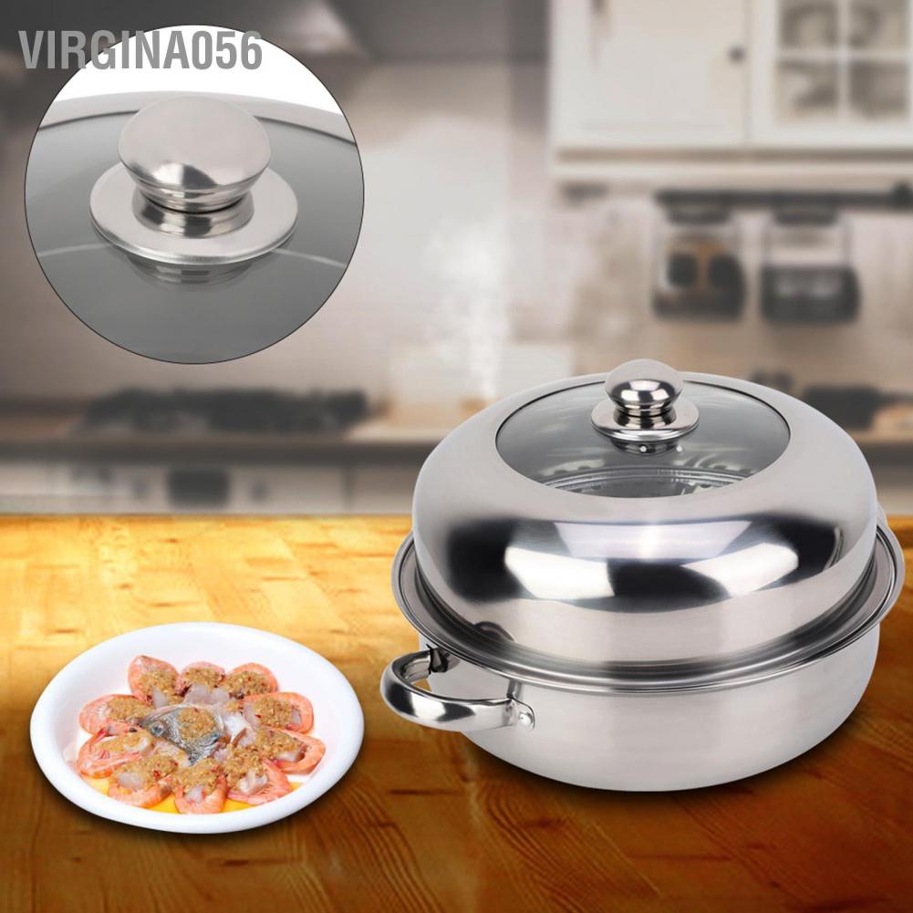 Nồi hấp bằng thép không gỉ một lớp dùng để nấu ăn trong gia đình