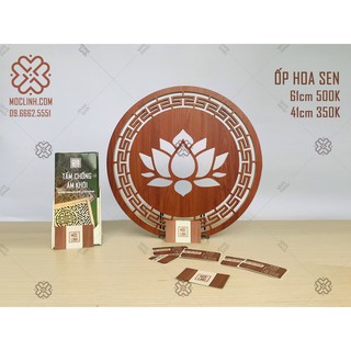 Tấm ốp ban thờ Hoa Sen 61cm - MỘC LINH