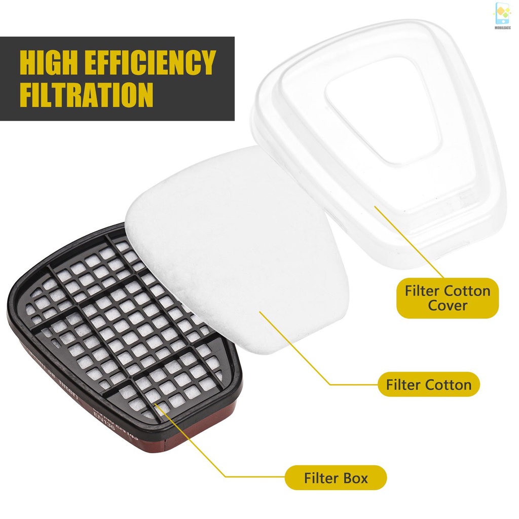Bộ mặt nạ hữu cơ 16 trong 1 TLMS có thể tái sử dụng thích hợp cho công việc phun sơn đánh bóng hàn đa năng