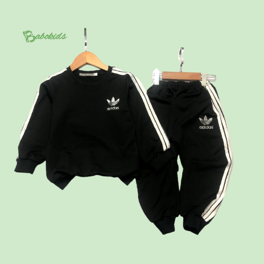 Set thể thao adidas phong cách hàn quốc cho bé trai bé gái từ 20-35kg