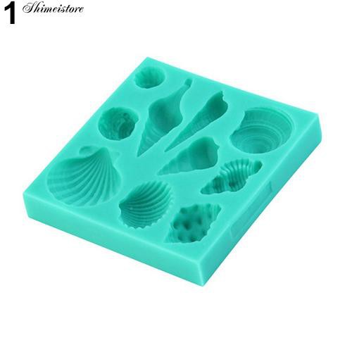 Khuôn Silicone Tạo Hình Làm Bánh Kẹo Hình Vỏ Sò