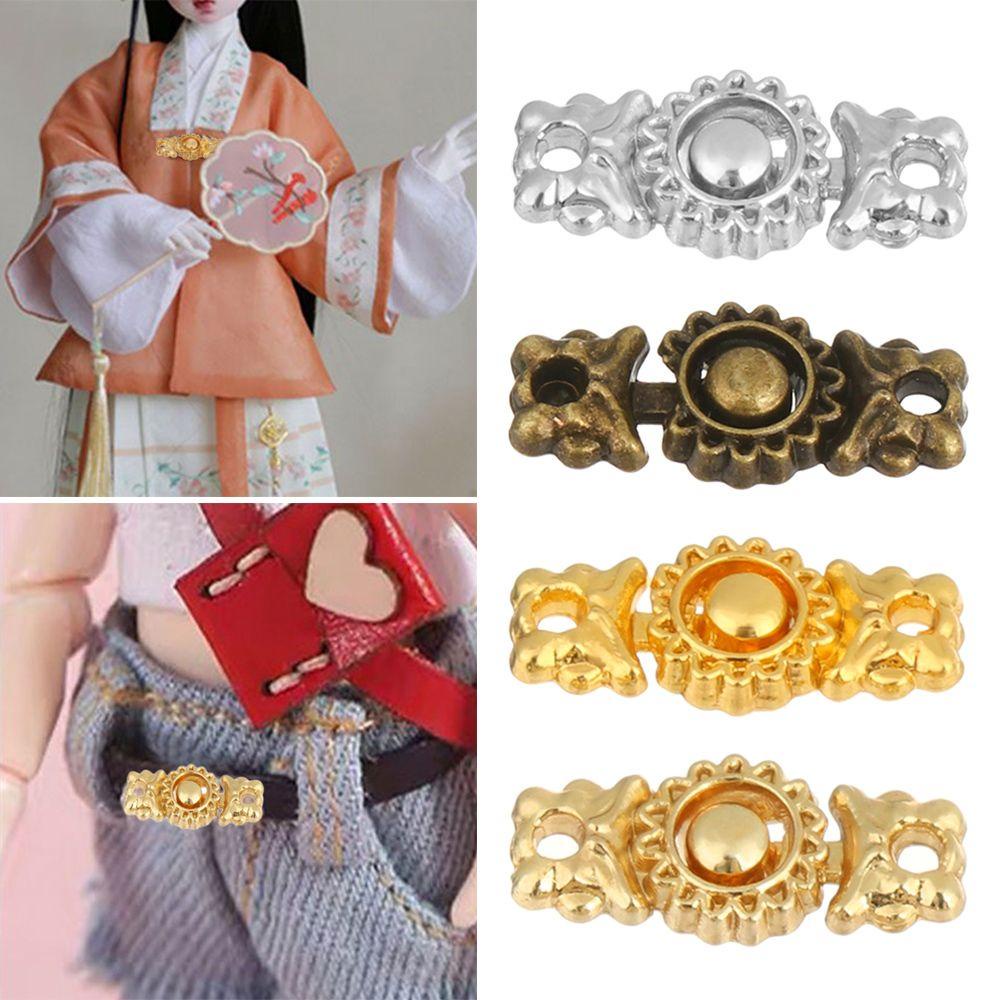 Set 10 Nút Thắt Lưng Mini Bằng Kim Loại Chất Lượng Cao