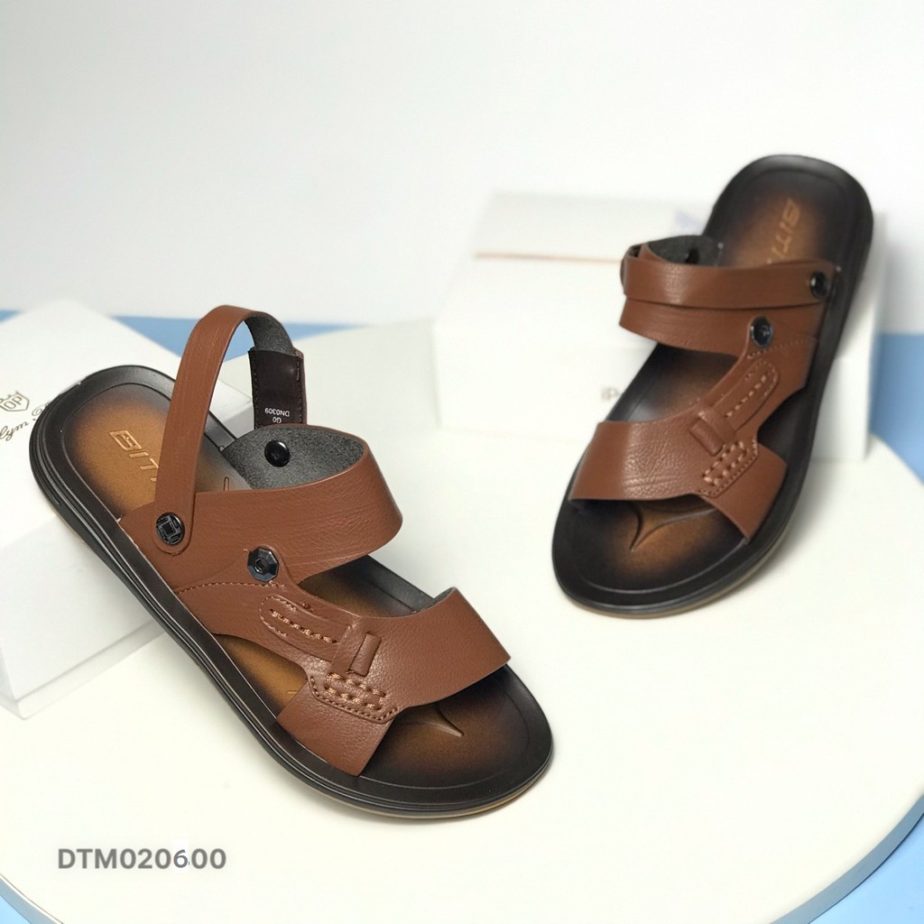 Sandal nam BlTIS ❤️FREESHIP❤️ Dép quai hậu nam có quai lật tiện lợi DTM020600