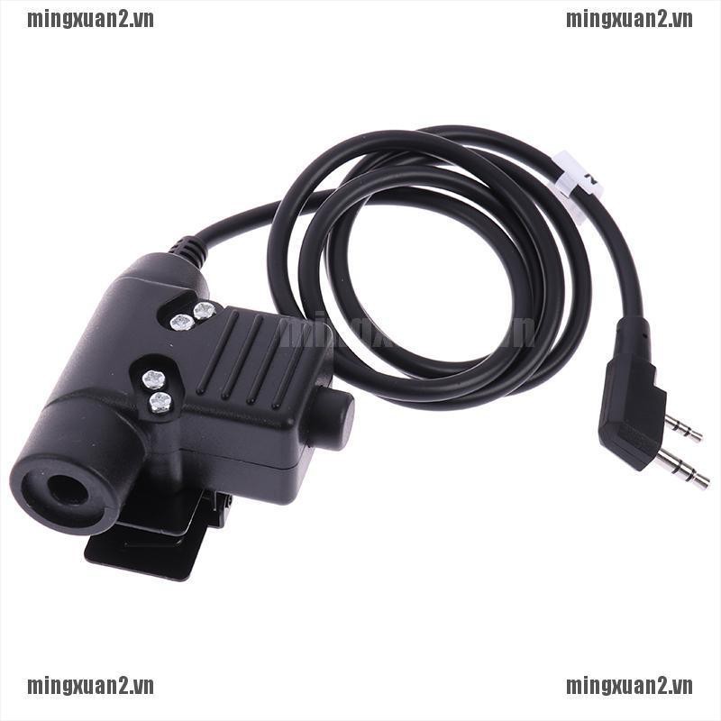 Tai Nghe Quân Sự Z-Tac U94 Cho Kenwood 2 Pin - Màu Đen