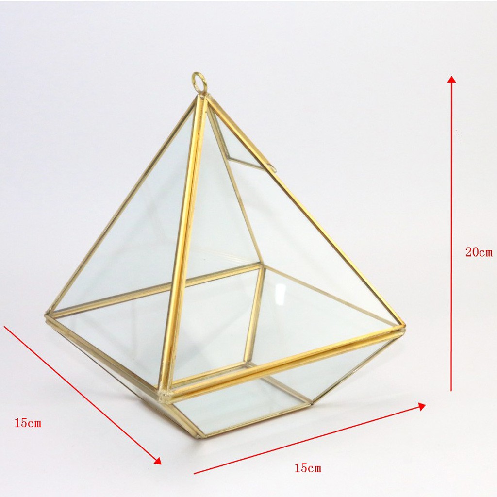 Chậu Kính Trồng Cây Kiểu Hình Học Hiện Đại