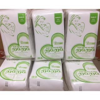Combo 3 bịch khăn vải khô đa năng Mama 300 tờ(320gam)