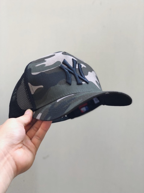 Nón NY Camo form trucker đứng