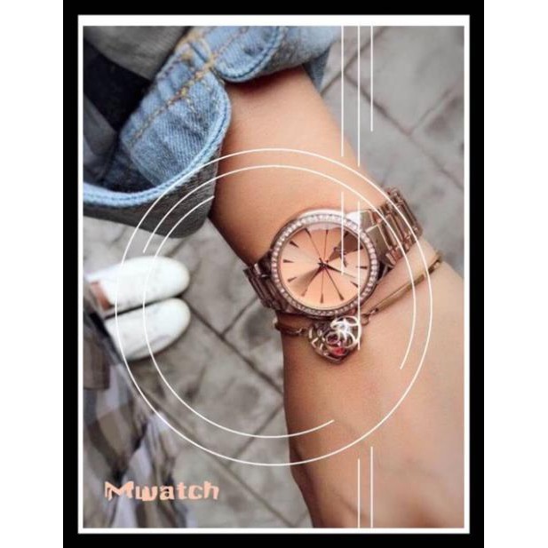 Đồng hồ Dail 2tone Nữ Mwatch Band nội địa Thái Lan (CÓ SẴN)