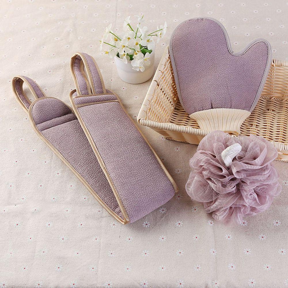 Set 3 Mút Chà Lưng Màu Ngà Tiện Dụng Cho Gia Đình / Khách Sạn