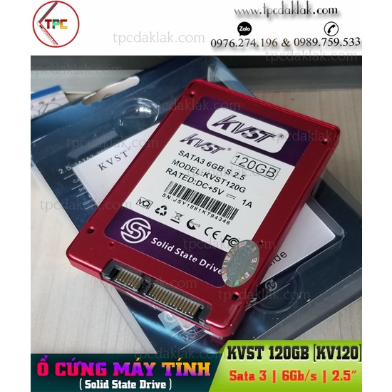 Ổ CỨNG SSD 2.5-INCH 128GB KVST - KVST120G | Ổ CỨNG MÁY TÍNH, LAPTOP SSD2.5" 120GB SATA3 6GB/S KVST | BigBuy360 - bigbuy360.vn