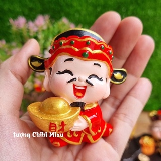 Tượng chibi Thần Tài may mắn - Phát Tài Phát Lộc 6cm cao cấp