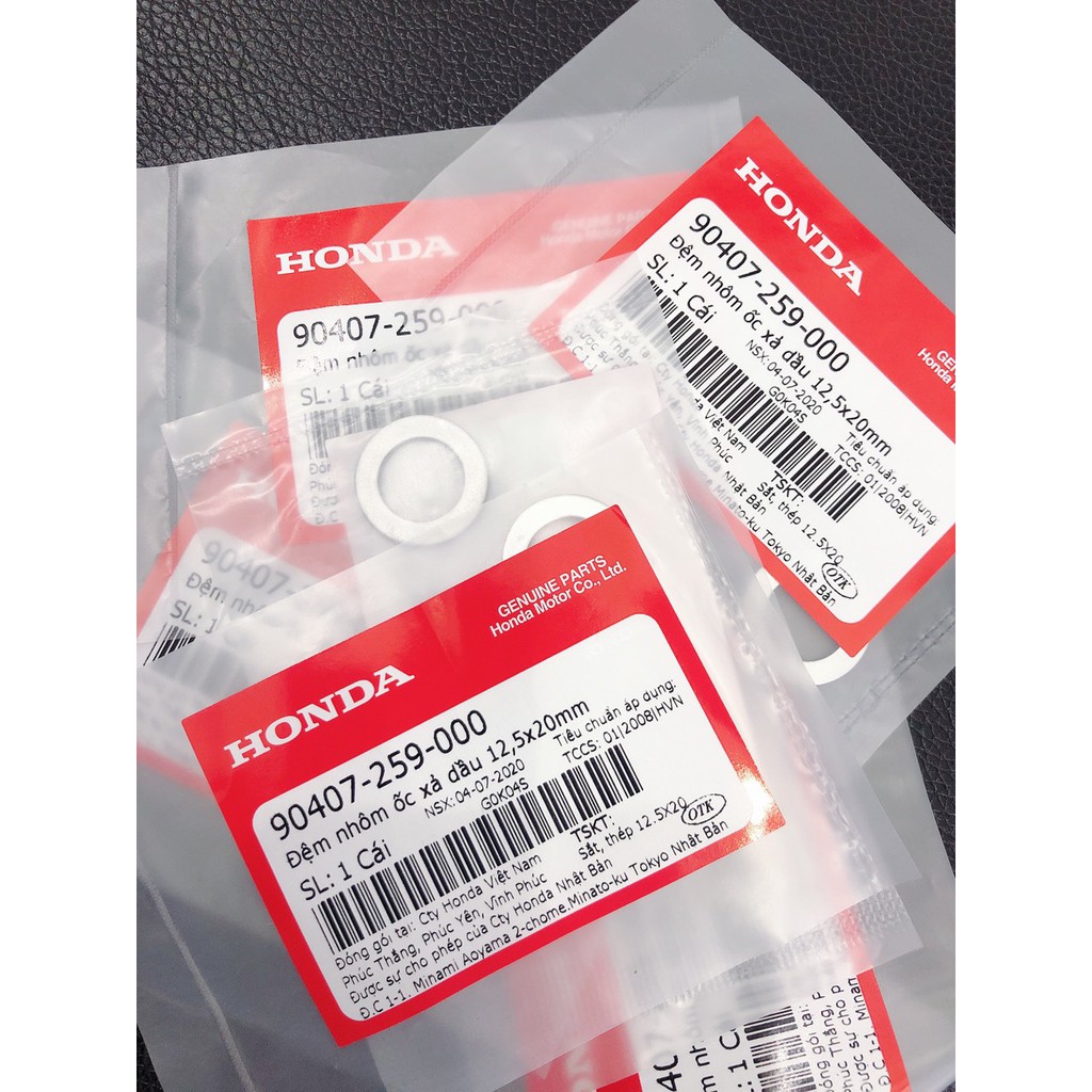 Long Đền- Đệm Nhôm Óc Nhớt Honda