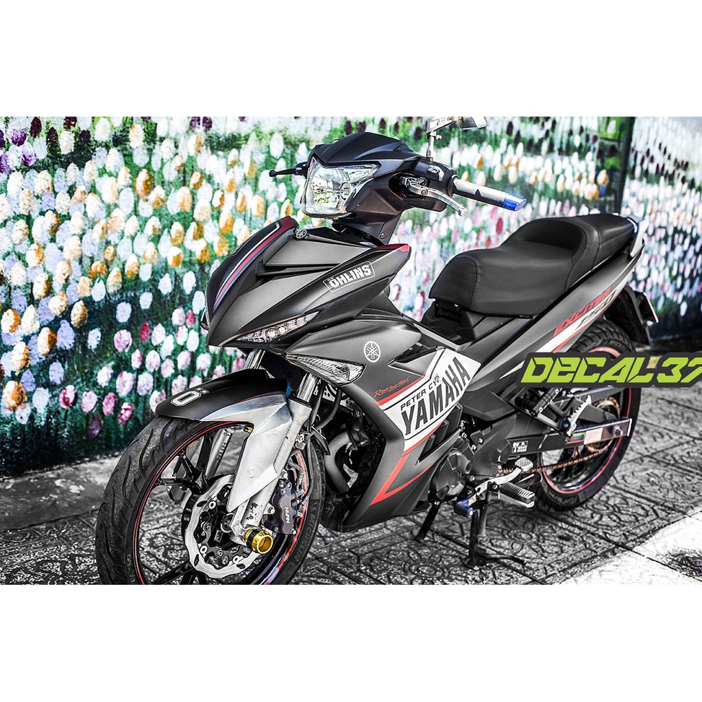 Tem Trùm Exciter 150 Yamaha Racing Đỏ đen