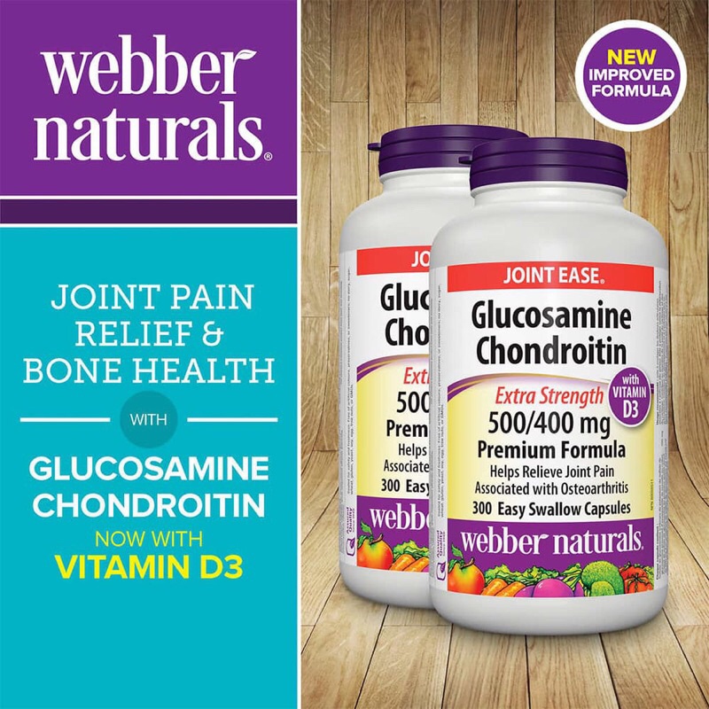 Viên hỗ trợ viêm khớp Webber Naturals Glucosamine Chondroitin 500/400mg 140 viên