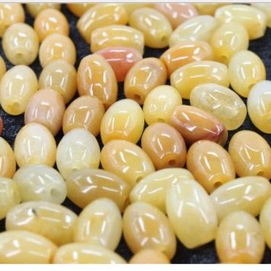 1 Viên lu thống màu vàng  thiên nhiên 8x12mm