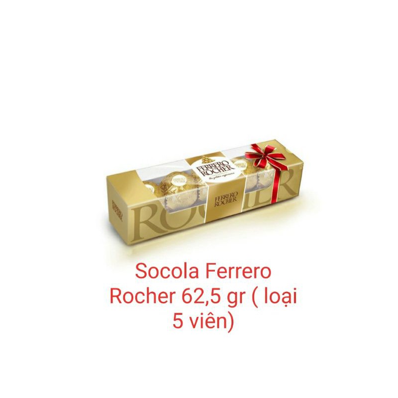 Socola Ferrero Rocher 5 viên 62,5gr.
