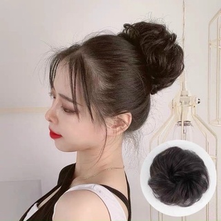 búi cột thẳng tóc giả