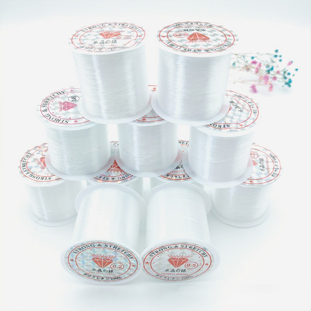 Cuộn Dây Nylon Trong Suốt Không Co Giãn Dùng Làm Trang Sức DIY