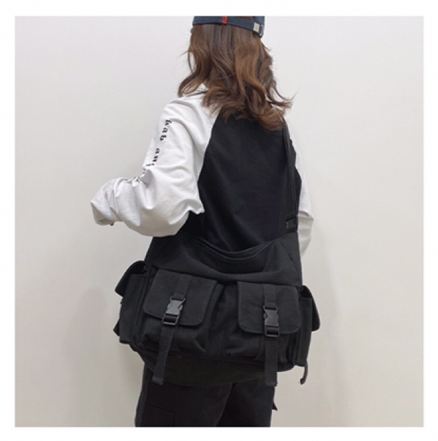 Túi chéo 4 hộp ulzzang unisex siêu chất hiphop