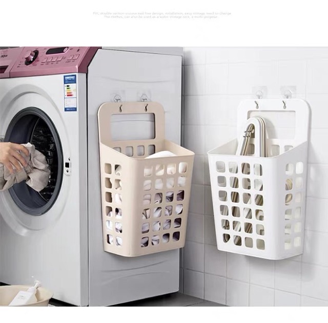 Ecohome Giỏ thu gom quần áo bẩn thu gọn