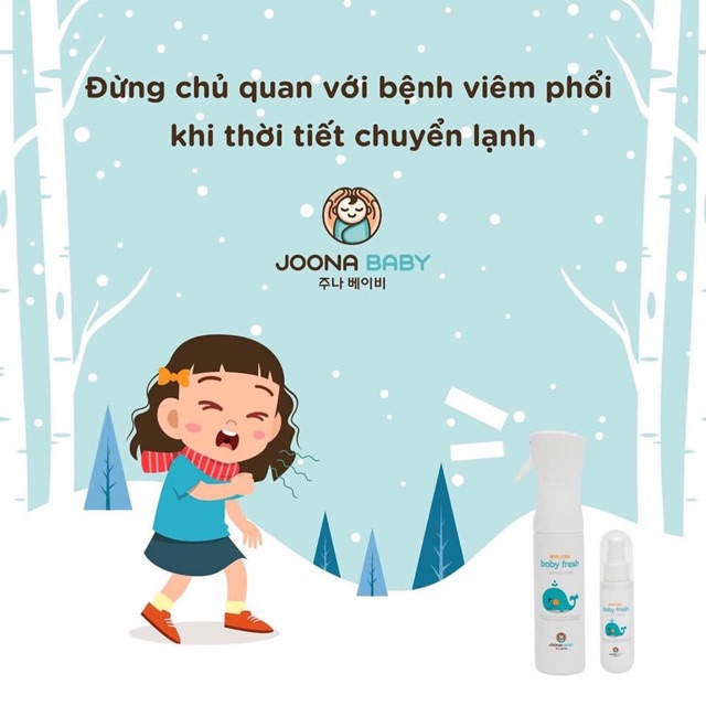 [DATE 2023] Xịt diệt khuẩn Baby Fresh - JOONA BABY Hàn Quốc- diệt khuẩn đồ chơi, tiệt trùng bình sữa, núm ti giả cho bé