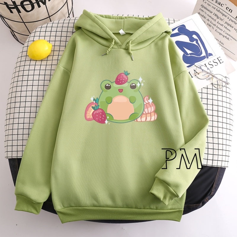 Áo hoodie ếch trái dâu PM13