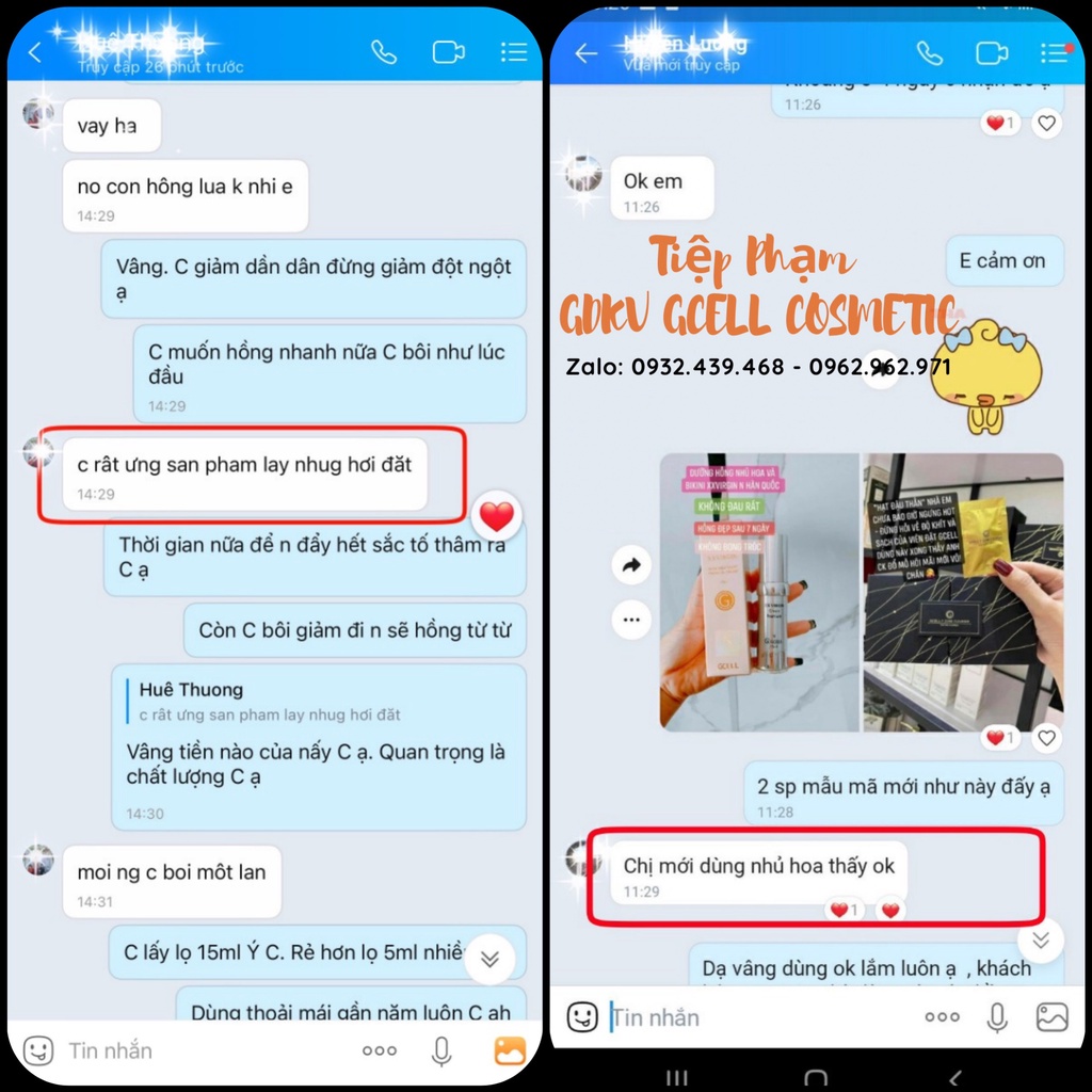 Combo Thu hẹp Bikini YZONE CLEASER 15 viên và Kem Hồng Nhũ Bi 5ml XXVIRGIN N