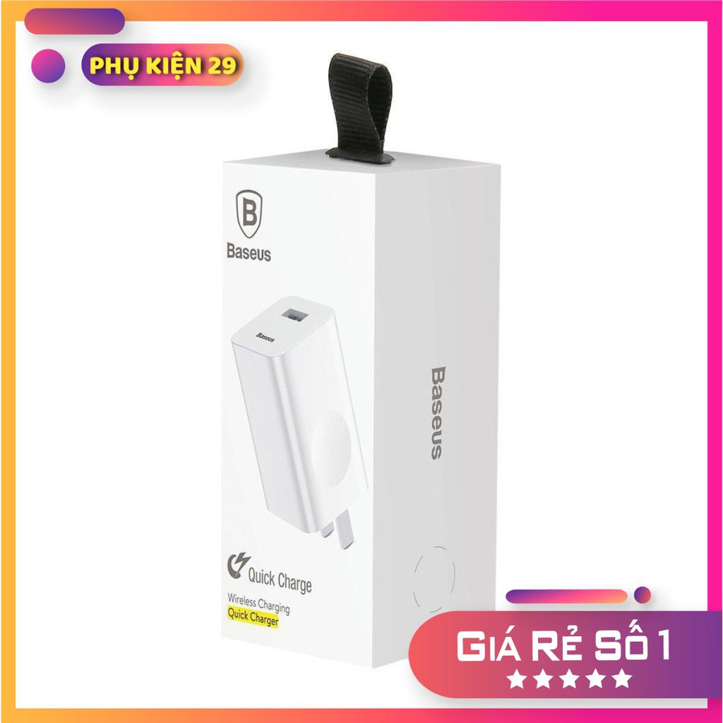 Củ sạc nhanh baseus 3A \ 24w quick charge 3.0 chống cháy nổ Giá tốt nhất shopee