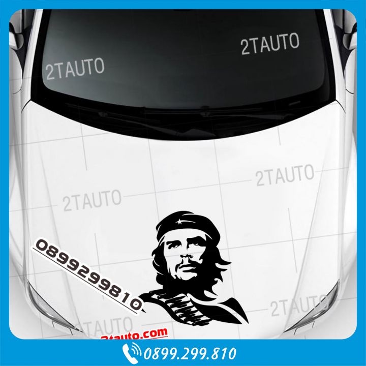 Tem decal CHE GUEVARA, logo CHE GUEVARA dán ô tô xe hơi xe máy- decal dán xe nhiều màu tùy chọn- MẪU 2