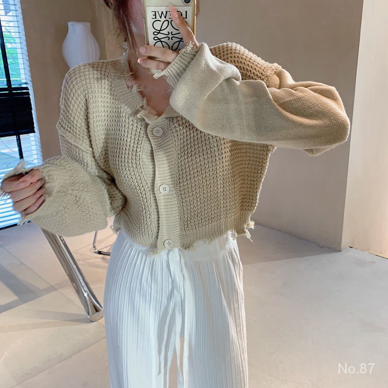 Áo khoác cardigan dệt kim dáng rộng phong cách phương tây thời trang mùa đông | BigBuy360 - bigbuy360.vn