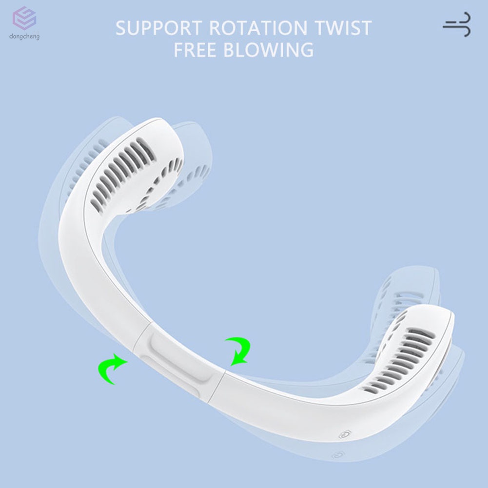 Quạt đeo cổ không cánh xoay 360° độ sạc lại được tiện lợi khi đi du lịch