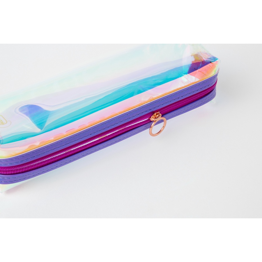 Túi Đựng Bút ARTBOX Hàn Quốc In Chữ Twinkle Màu Tím Hologram PVC