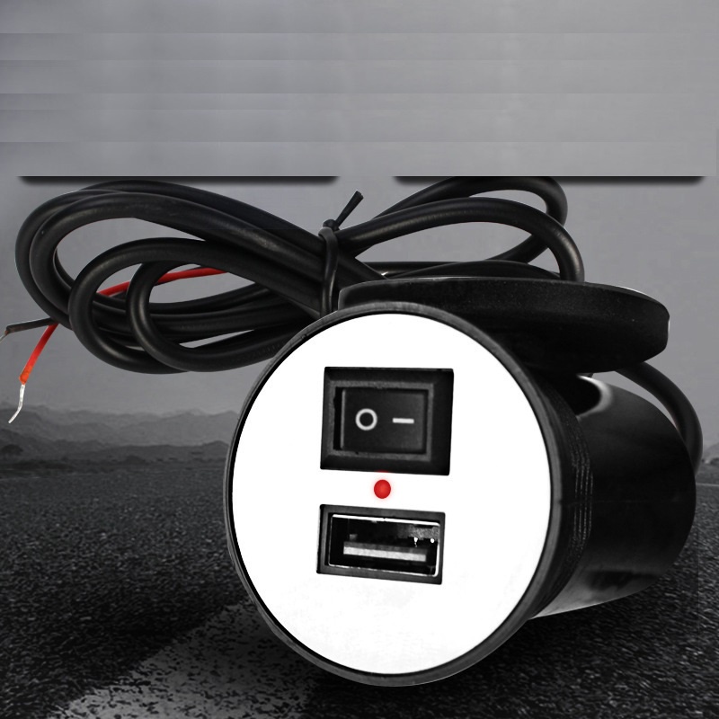 [HCM] Bộ sạc điện thoại gắn xe máy,motor chống nước - Cóc sạc điện thoại lắp cho xe máy kèm phụ kiên giá đỡ